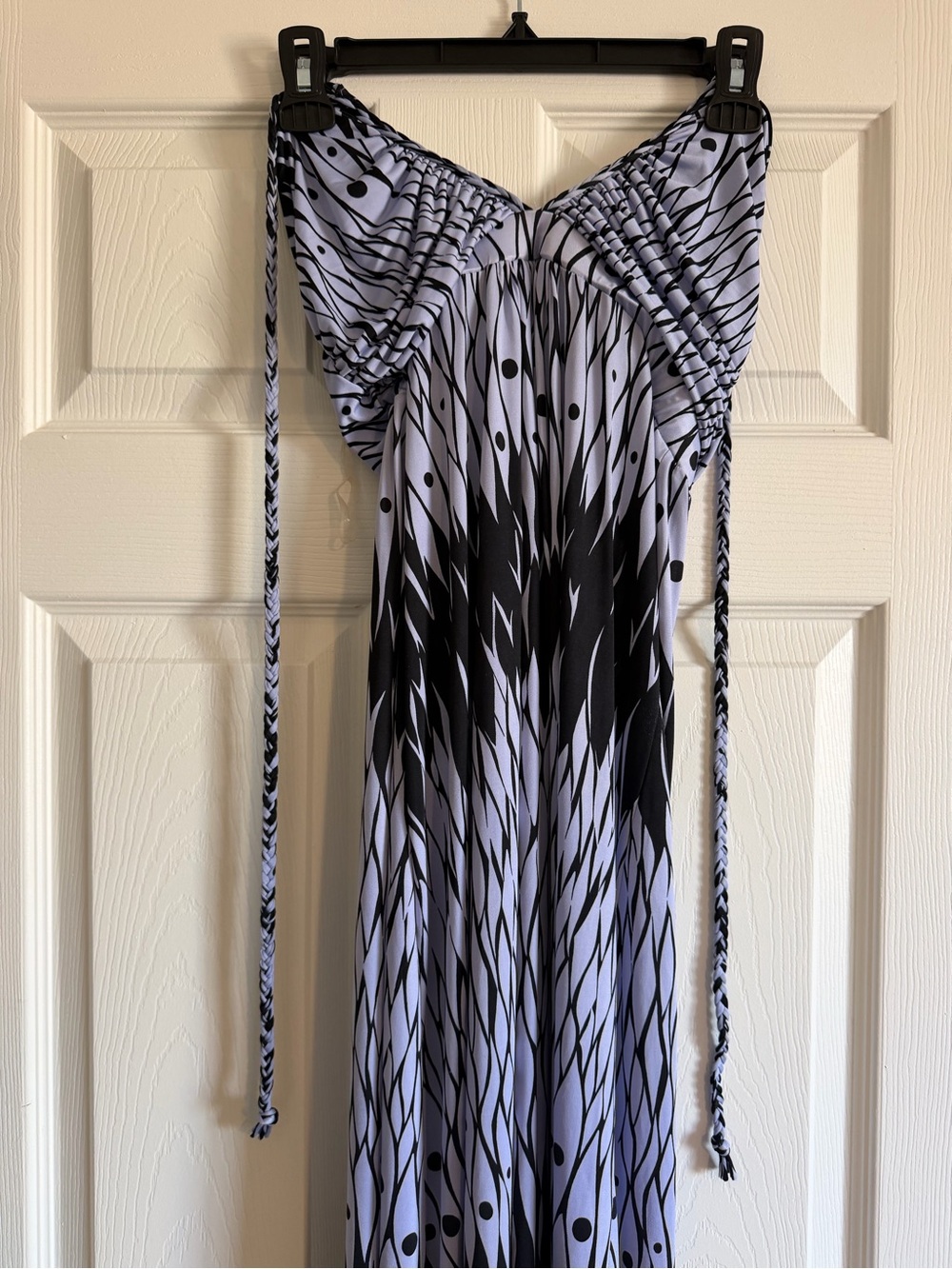 Los Angeles Lilac Butterfly Print Halter Maxi